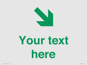 Custom Safe Condition inverse: Green Down right arrow